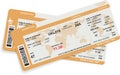 Vector illustration of airline boarding pass Royalty Free Stock Photo