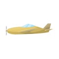 Vector illustration of airplane and air icon. Collection of airplane and small stock vector illustration.