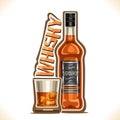 Vector illustration of alcohol drink Whisky