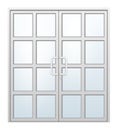 Aluminium door vector