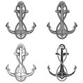 Anchor and rope vector design Royalty Free Stock Photo