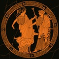 Vector Greek drawing. Royalty Free Stock Photo