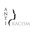 vector illustration anti racism logo design template,stop racism