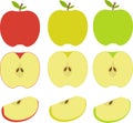 Vector illustration of apples