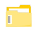 Vector illustration of an archive folder for storing office documents Royalty Free Stock Photo