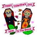 Vector illustration ard Happy Valentine s Day