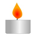 Vector illustration of aromatic candle