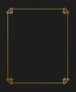 Vector illustration of art deco borders and frames. Creative pattern in the style of the 1920s for your design. EPS Royalty Free Stock Photo