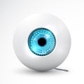 Illustration of Artificial Prosthetic Cyber Eye