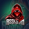 Vector Illustration Assassin red Robe with for Esports Team