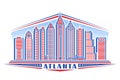 Vector illustration of Atlanta Royalty Free Stock Photo