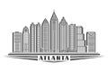 Vector illustration of Atlanta Royalty Free Stock Photo