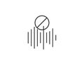 Audio, noise reduction, normalization icon. Vector illustration.