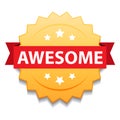 Awesome stamp seal Royalty Free Stock Photo