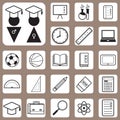 Vector Illustration,Back to School Icon for Design and Creative Royalty Free Stock Photo