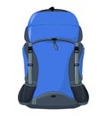 Vector illustration of Backpack, Travelling bag Royalty Free Stock Photo