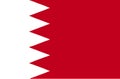 Vector illustration. Bahrain flag to print.