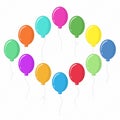 Vector illustration of balloons Royalty Free Stock Photo