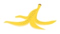 Vector illustration of a banana peel Royalty Free Stock Photo