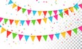 Vector Illustration Banderol Party Celebration Background