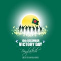 Vector illustration for Bangladesh victory day Royalty Free Stock Photo