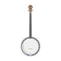 Vector illustration of a banjo isolated on white background Royalty Free Stock Photo