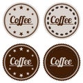 Vector illustration of a banner coffee