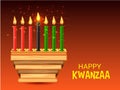 Happy Kwanzaa Celebration African American holiday festival of harvest. Royalty Free Stock Photo
