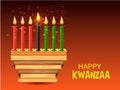 Happy Kwanzaa Celebration African American holiday festival of harvest.