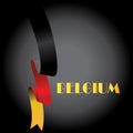 Vector illustration,banner or poster for independence day of belgium