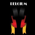 Vector illustration,banner or poster for independence day of belgium