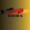 Vector illustration,banner or poster for independence day of belgium