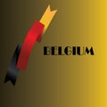 Vector illustration,banner or poster for independence day of belgium