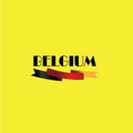 Vector illustration,banner or poster for independence day of belgium