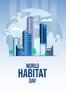 Vector Template of World Habitat Day