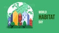 World habitat day event poster design