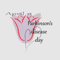 Vector illustration of a Banner for World Parkinson Day.