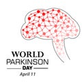 Vector illustration of a Banner for World Parkinson`s Day.