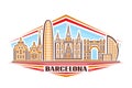 Vector illustration of Barcelona