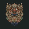 Vector illustration of barong bali, vector illustration Royalty Free Stock Photo