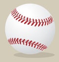 Vector illustration. Baseball ball. Royalty Free Stock Photo