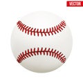 Vector illustration of baseball leather ball