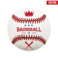 Vector illustration of baseball leather ball Royalty Free Stock Photo