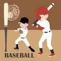 Vector Illustration Baseball Player