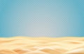 Vector illustration with beach, ocean, river, sea or desert sand for design. Royalty Free Stock Photo