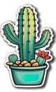 Vector illustration, Beautiful Mexican cactus on a desert background, agave bush, Royalty Free Stock Photo