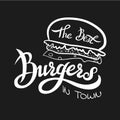 Vector illustration of the best burgers