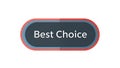 Best Choice Modern Flat Design Web Button Element Royalty Free Stock Photo