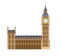 Vector illustration of the Big Ben Royalty Free Stock Photo