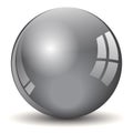 Black sphere ball 3d